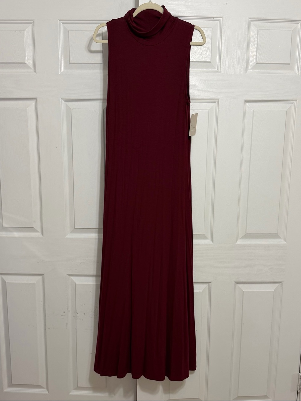 a new day Sleeveless Turtleneck Maxi Dress - Burgundy